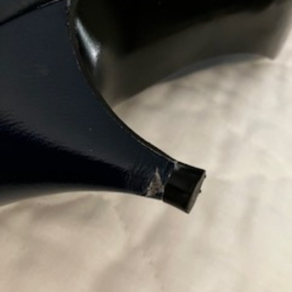 5 1/2 Blue leather Francine shoes - Picture 5 of 5